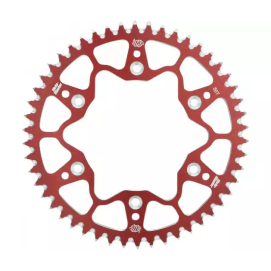 Couronne MOTO MASTER alu anti-boue - Pas 520 - Rouge - HONDA CR CRF BETA RR