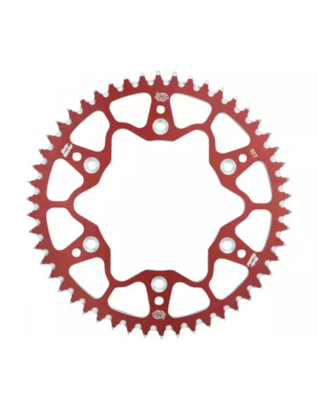 Couronne MOTO MASTER alu anti-boue - Pas 520 - Rouge - HONDA CR CRF BETA RR