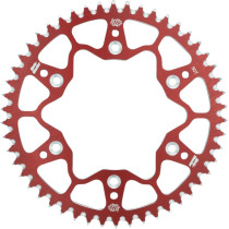 Couronne MOTO MASTER alu anti-boue - Pas 428 - Rouge - SUZUKI RM YAMAHA YZ