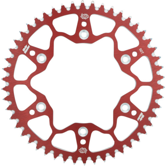 Couronne MOTO MASTER alu anti-boue - Pas 428 - Rouge - SUZUKI RM YAMAHA YZ