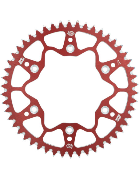 Couronne MOTO MASTER alu anti-boue - Pas 428 - Rouge - SUZUKI RM YAMAHA YZ
