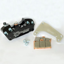 Étrier de frein avant Supermotard 4 pistons MOTO MASTER - Patte de déport disque 320mm + plaquettes - HUSQVARNA