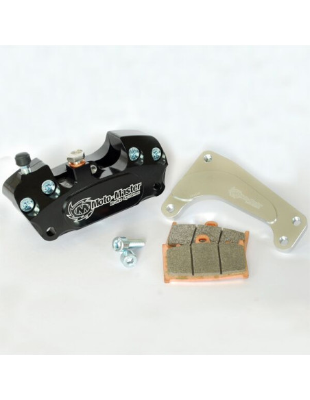 Étrier de frein avant Supermotard 4 pistons MOTO MASTER - Patte de déport disque 320mm + plaquettes - HUSQVARNA