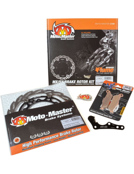Kit frein avant oversize 270mm MOTO MASTER - Patte de déport étrier MAGURA + plaquettes incluses - HUSQVARNA
