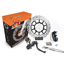 Kit frein avant complet supermotard MOTO MASTER - Disque Flame 320mm - Option MC RMC-R - HUSQVARNA / KTM (avec éclairage)