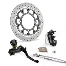 Kit frein avant complet supermotard MOTO MASTER - Disque Halo T-Floater 320mm - Option MC RMC-R - TM RACING (sans éclairage)