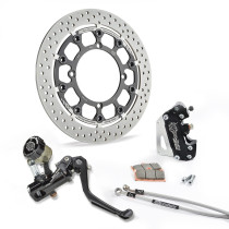 Kit frein avant complet supermotard MOTO MASTER - Disque Halo T-Floater 320mm - Option MC RMC-R - HONDA (sans éclairage)