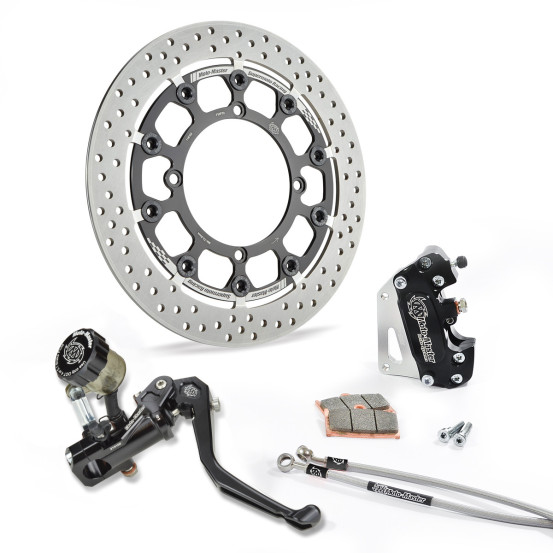 Kit frein avant complet supermotard MOTO MASTER - Disque Halo T-Floater 320mm - Option MC RMC-R - HONDA (sans éclairage)