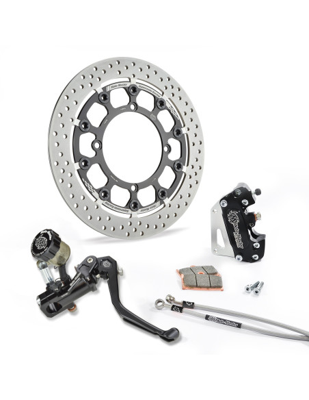 Kit frein avant complet supermotard MOTO MASTER - Disque Halo T-Floater 320mm - Option MC RMC-R - HONDA (sans éclairage)