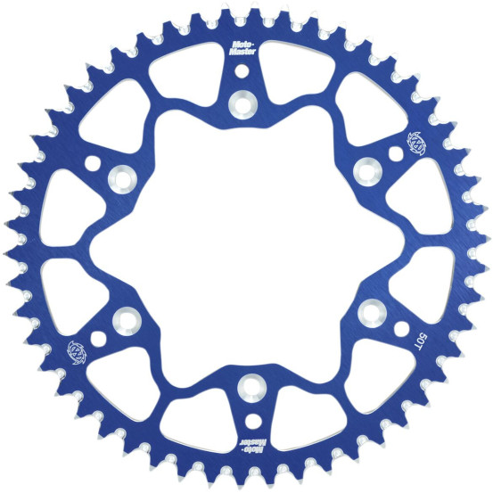 Couronne MOTO MASTER alu anti-boue - Pas 520 - Bleu - HUSQVARNA GAS GAS BETA