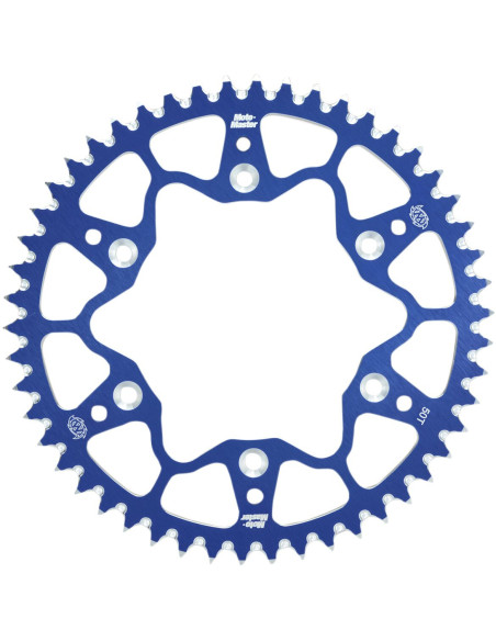Couronne MOTO MASTER alu anti-boue - Pas 520 - Bleu - HUSQVARNA GAS GAS BETA