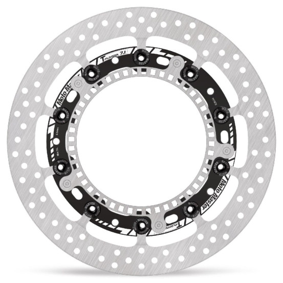 Disque de frein avant gauche MOTO MASTER Halo T-Floater Professional Racing series - 321mm - Epaisseur 7.1mm - BMW