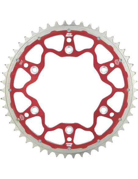 Couronne MOTO MASTER Bi-métal - Pas 520 - Rouge - HUSQVARNA GAS GAS BETA
