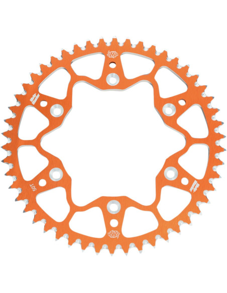 Couronne MOTO MASTER alu anti-boue - Pas 420 - Orange - KTM HUSQVARNA 65