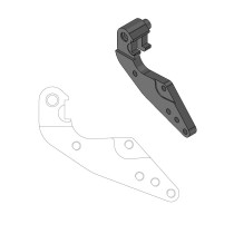 Patte de déport étrier origine pour disque 298mm Rally Dakar MOTO MASTER - Pour étrier avant BREMBO - HUSQVARNA / KTM
