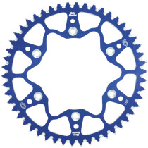 Couronne MOTO MASTER alu anti-boue - Pas 520 - Bleu - TM RACING EN MX