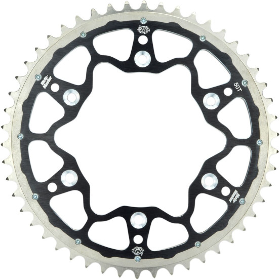 Couronne MOTO MASTER Bi-métal - Pas 520 - Noir - TM RACING EN MX