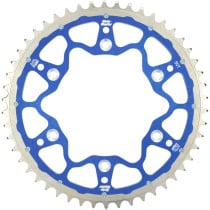 Couronne MOTO MASTER Bi-métal - Pas 520 - Bleu - TM RACING EN MX