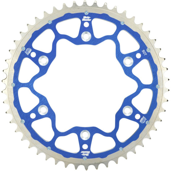 Couronne MOTO MASTER Bi-métal - Pas 520 - Bleu - TM RACING EN MX