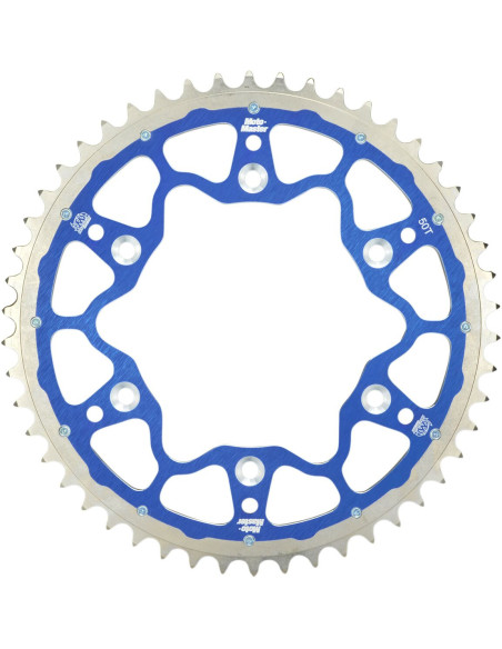 Couronne MOTO MASTER Bi-métal - Pas 520 - Bleu - TM RACING EN MX