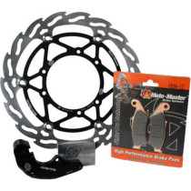 Kit frein avant oversize 270mm MOTO MASTER - Patte de déport étrier BREMBO + plaquettes incluses - HUSABERG - HUSQVARNA - KTM