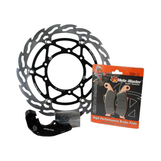 Kit frein avant oversize 270mm MOTO MASTER - Patte de déport étrier BREMBO + plaquettes incluses - HUSABERG - HUSQVARNA - KTM
