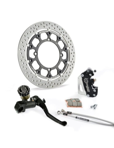 Kit frein avant complet supermotard MOTO MASTER - Disque Halo T-Floater 320mm - Option MC RMC-R - KAWASAKI (sans éclairage)