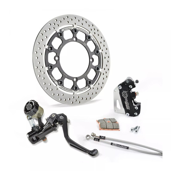 Kit frein avant complet supermotard MOTO MASTER - Disque Halo T-Floater 320mm - Option MC RMC-R - YAMAHA YZ / YZF / WRF
