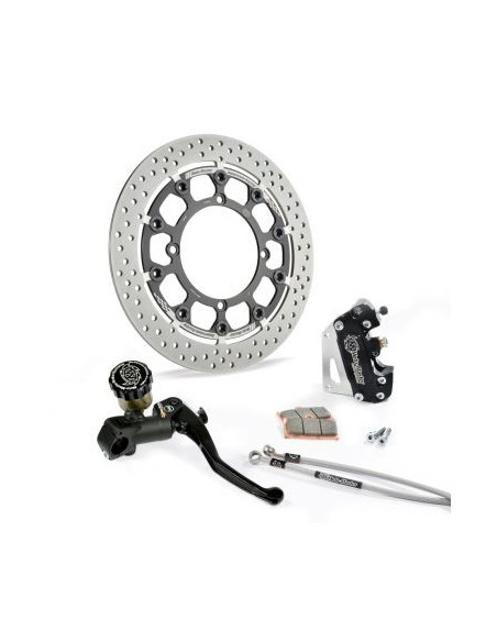 Kit frein avant complet supermotard MOTO MASTER - Disque Halo T-Floater 320mm - Option MC RMC-R - YAMAHA YZ / YZF / WRF