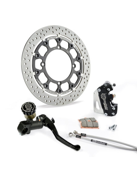 Kit frein avant complet supermotard MOTO MASTER - Disque Halo T-Floater 320mm - Option MC RMC-R - YAMAHA YZ / YZF / WRF