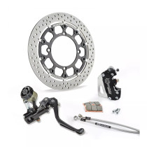 Kit frein avant complet supermotard MOTO MASTER - Disque Halo T-Floater 320mm - Option MC RMC-R - HONDA 250 / 450 CRF