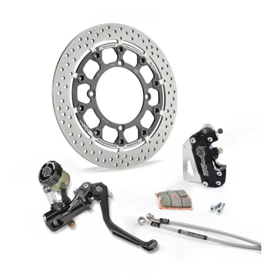 Kit frein avant complet supermotard MOTO MASTER - Disque Halo T-Floater 320mm - Option MC RMC-R - HUSQVARNA / KTM