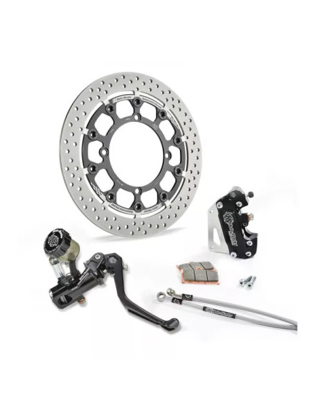 Kit frein avant complet supermotard MOTO MASTER - Disque Halo T-Floater 320mm - Option MC RMC-R - HUSQVARNA / KTM