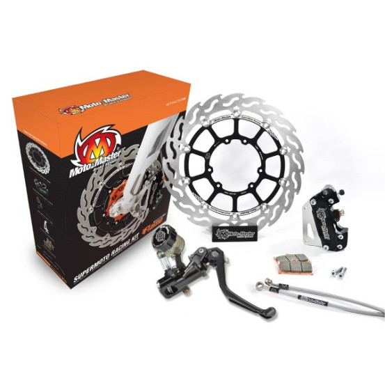 Kit frein avant complet supermotard MOTO MASTER - Disque Flame 320mm - Option MC RMC-R - FANTIC / YAMAHA (avec éclairage)