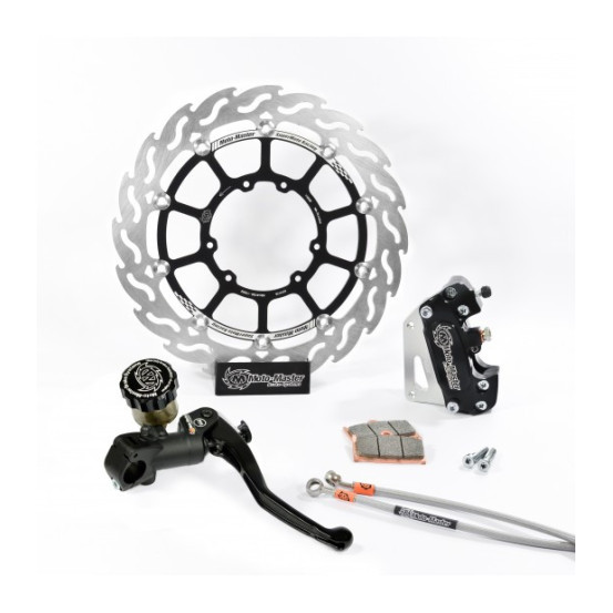 Kit frein avant complet supermotard MOTO MASTER - Disque Flame 300mm - KAWASAKI 125 / 250 KX 250 / 450 KXF (sans éclairage)