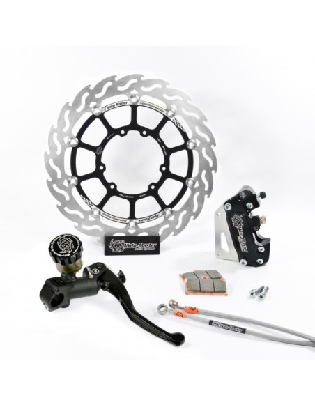 Kit frein avant complet supermotard MOTO MASTER - Disque Flame 300mm - KAWASAKI 125 / 250 KX 250 / 450 KXF (sans éclairage)