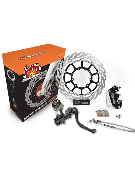 Kit frein avant complet supermotard MOTO MASTER - Disque Flame 320mm - Option MC RMC-R - HONDA 250 / 450 CRF (sans éclairage)