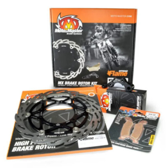 Kit frein avant oversize 270mm MOTO MASTER - Patte de déport + plaquettes incluses - YAMAHA YZ / YZ-F / WR / WR-F