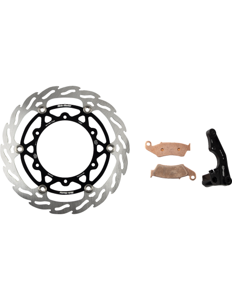 Kit frein avant oversize 270mm MOTO MASTER - Patte de déport + plaquettes incluses - KAWASAKI / SUZUKI