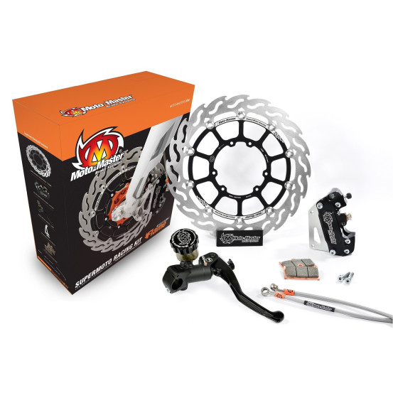 Kit frein avant complet supermotard MOTO MASTER - Disque Flame 320mm - Option MC RMC-R - KAWASAKI KX / KXF (sans éclairage)