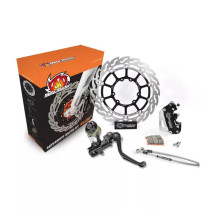 Kit frein avant complet supermotard MOTO MASTER - Disque Flame 320mm - Option MC RMC-R - FANTIC / YAMAHA (sans éclairage)
