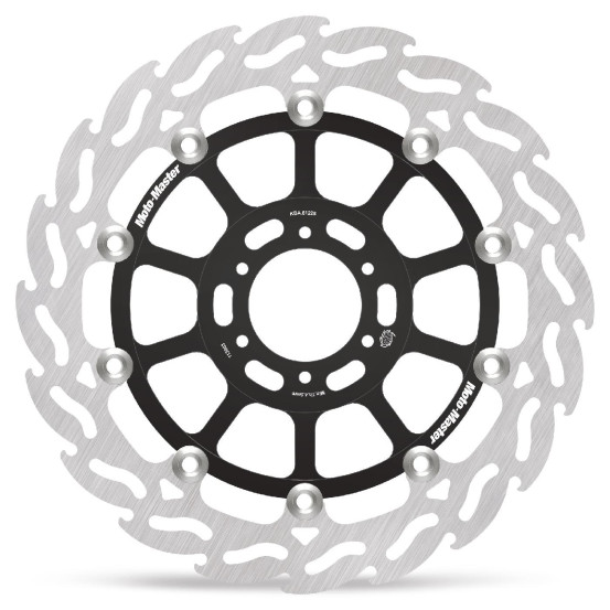 Disque de frein avant gauche MOTO MASTER Flame - HONDA 250 RS 400 RVF / VFR 600 CBR F 750 VFR F 900 CBR RR 1000 VTR F
