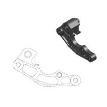 Patte de déport pour étrier de frein avant MOTO MASTER - Disque oversize 260mm - KAWASAKI / SUZUKI / YAMAHA