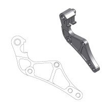 Patte de déport étrier origine MOTO MASTER - Disque SM Street 320mm - Pour étrier BREMBO - HUSQVARNA / KTM