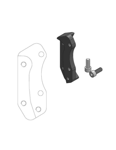 Patte de déport étrier origine MOTO MASTER - Disque SM Street 320mm - Pour étrier BREMBO - HUSQVARNA