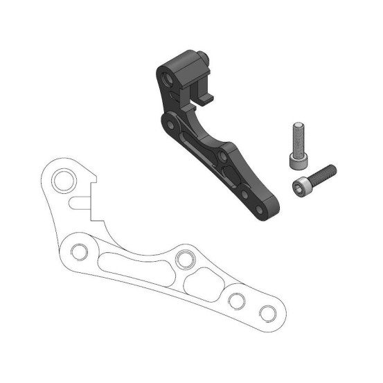 Patte de déport étrier origine pour disque 270mm MOTO MASTER - Pour étrier avant BREMBO - HUSABERG / HUSQVARNA / KTM