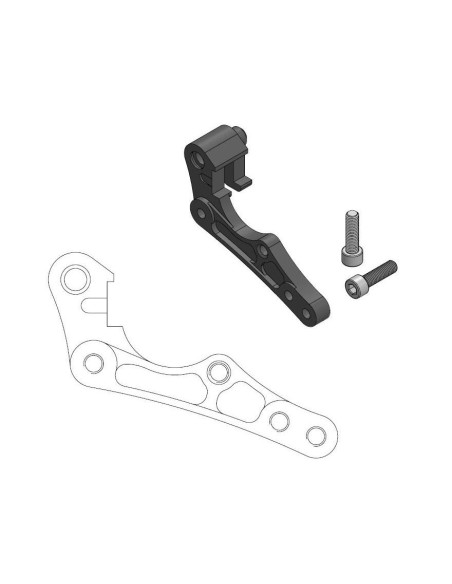 Patte de déport étrier origine pour disque 270mm MOTO MASTER - Pour étrier avant BREMBO - HUSABERG / HUSQVARNA / KTM