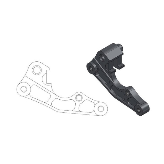 Patte de déport étrier origine pour disque 270mm MOTO MASTER - KAWASAKI KX / KXF / KLX SUZUKI RM / RMZ / RMX / DR-Z