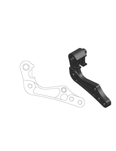 Patte de déport étrier origine pour disque 270mm MOTO MASTER - Pour étrier avant BREMBO - HUSABERG / HUSQVARNA / KTM