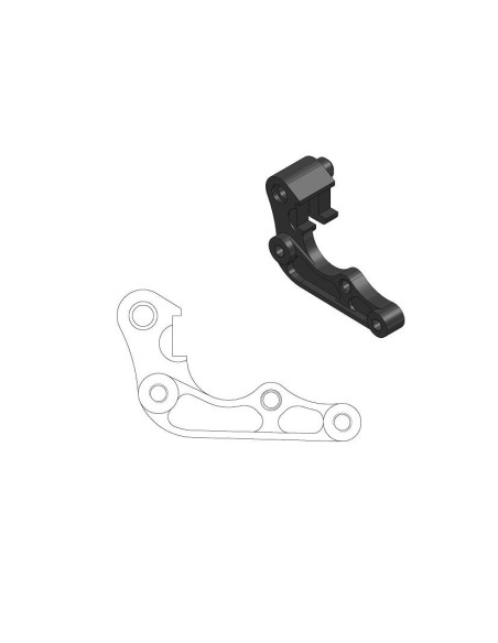 Patte de déport étrier origine pour disque 270mm MOTO MASTER - HONDA 250 / 450 CRF-R 2015-2018 - 450 CRF-RX 2017-2018